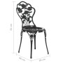 Bistro chairs 2 units cast aluminum black by vidaXL, Garden chairs - Ref: Foro24-317750, Price: 150,66 €, Discount: %