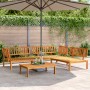 Garten-Palettensofa-Set 4-teilig aus massivem Akazienholz von vidaXL, Outdoor-Sofas - Ref: Foro24-3209436, Preis: 446,22 €, R...