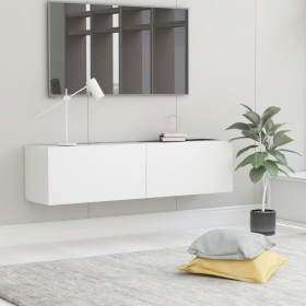 White engineered wood TV cabinet 120x30x30 cm by vidaXL, TV Furniture - Ref: Foro24-801490, Price: 80,34 €, Discount: %