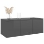 Glossy gray plywood TV cabinet 80x34x30 cm by vidaXL, TV Furniture - Ref: Foro24-801867, Price: 51,10 €, Discount: %