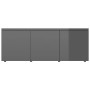 Glossy gray plywood TV cabinet 80x34x30 cm by vidaXL, TV Furniture - Ref: Foro24-801867, Price: 51,10 €, Discount: %