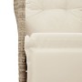 Reclining garden chair with beige synthetic rattan cushions by vidaXL, Garden chairs - Ref: Foro24-365662, Price: 119,99 €, D...