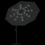 Cantilever parasol with LED lights and metal pole 350 cm gray by vidaXL, Umbrellas - Ref: Foro24-44525, Price: 180,51 €, Disc...