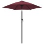 Burgundy aluminum parasol 200x224 cm by vidaXL, Umbrellas - Ref: Foro24-47208, Price: 44,66 €, Discount: %