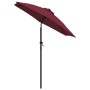 Burgundy aluminum parasol 200x224 cm by vidaXL, Umbrellas - Ref: Foro24-47208, Price: 44,66 €, Discount: %