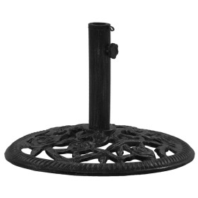 Base de sombrilla de hierro fundido negro 48x48x33 cm de vidaXL, Bases para sombrillas - Ref: Foro24-317749, Precio: 57,99 €,...