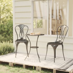 Bistro table and chairs 3 pieces black cast aluminum by vidaXL, Garden sets - Ref: Foro24-317754, Price: 171,95 €, Discount: %