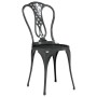 Bistro table and chairs 3 pieces black cast aluminum by vidaXL, Garden sets - Ref: Foro24-317754, Price: 171,99 €, Discount: %