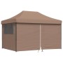 Folding Pop-Up Party Tent with 4 Brown Side Walls by vidaXL, Tents and gazebos - Ref: Foro24-4005028, Price: 169,27 €, Discou...