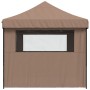 Folding Pop-Up Party Tent with 4 Brown Side Walls by vidaXL, Tents and gazebos - Ref: Foro24-4005028, Price: 169,27 €, Discou...