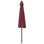 Burgundy aluminum semicircular balcony umbrella 300x155x223 cm by vidaXL, Umbrellas - Ref: Foro24-312502, Price: 48,41 €, Dis...