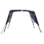 Toldo bimini 3 arcos con paredes laterales 183x(154-167)x137 cm de vidaXL, Cubiertas para almacenamiento de barcas - Ref: For...