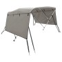 Toldo bimini 3 arcos con paredes laterales 183x(185-198)x137 cm de vidaXL, Cubiertas para almacenamiento de barcas - Ref: For...