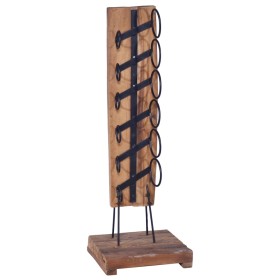 Wine rack for 6 bottles solid oak wood 35x35x100 cm by vidaXL, Wine racks - Ref: Foro24-288809, Price: 122,49 €, Discount: %