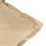 Kissen für Hochlehner, 2 Stück, Beige-Melange-Stoff, 120 x 50 x 7 cm von vidaXL, Kissen für Stühle und Sofas - Ref: Foro24-40...