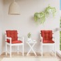 Low back chair cushions 2 units red melange fabric 100x50x7 cm by vidaXL, Cushions for chairs and sofas - Ref: Foro24-4002397...