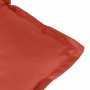 Kissen für niedrige Rückenlehne, 2 Einheiten, roter Melange-Stoff, 100 x 50 x 7 cm von vidaXL, Kissen für Stühle und Sofas - ...