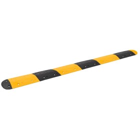 Yellow and black rubber speed bump 323x32.5x4 cm by vidaXL, Road and traffic signs - Ref: Foro24-3157047, Price: 157,99 €, Di...