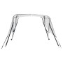 Toldo bimini 3 arcos con paredes laterales 183x(137-152)x137 cm de vidaXL, Cubiertas para almacenamiento de barcas - Ref: For...