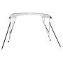 Toldo bimini 3 arcos con paredes laterales 183x(137-152)x137 cm de vidaXL, Cubiertas para almacenamiento de barcas - Ref: For...