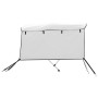 Toldo bimini 3 arcos con paredes laterales 183x(137-152)x137 cm de vidaXL, Cubiertas para almacenamiento de barcas - Ref: For...