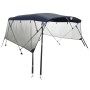 3-arch bimini top with mesh side walls by vidaXL, Boat storage covers - Ref: Foro24-94842, Price: 180,30 €, Discount: %