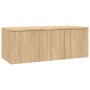 Oak-colored plywood TV cabinet 80x34x30 cm by vidaXL, TV Furniture - Ref: Foro24-801862, Price: 53,14 €, Discount: %