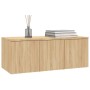 Oak-colored plywood TV cabinet 80x34x30 cm by vidaXL, TV Furniture - Ref: Foro24-801862, Price: 53,14 €, Discount: %