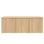 Oak-colored plywood TV cabinet 80x34x30 cm by vidaXL, TV Furniture - Ref: Foro24-801862, Price: 53,14 €, Discount: %