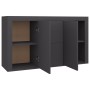 Gray plywood sideboard 120x36x69 cm by vidaXL, Sideboards - Ref: Foro24-801843, Price: 175,83 €, Discount: %