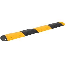 Speed bump rubber yellow and black 226x32.5x4 cm by vidaXL, Road and traffic signs - Ref: Foro24-3157046, Price: 110,99 €, Di...