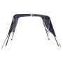 Toldo bimini 3 arcos con paredes laterales 183x(170-182)x137 cm de vidaXL, Cubiertas para almacenamiento de barcas - Ref: For...