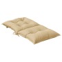 Kissen für niedrige Rückenlehne, 6 Einheiten, beige Melange-Stoff, 100 x 50 x 7 cm von vidaXL, Kissen für Stühle und Sofas - ...