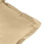 Low back chair cushions 6 units beige melange fabric 100x50x7 cm by vidaXL, Cushions for chairs and sofas - Ref: Foro24-40023...