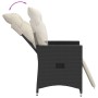 Garden recliner with black synthetic rattan cushions by vidaXL, Garden chairs - Ref: Foro24-365659, Price: 115,47 €, Discount: %