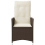 Garden recliners with brown cushions 2 pcs PE rattan by vidaXL, Garden chairs - Ref: Foro24-365646, Price: 253,93 €, Discount: %