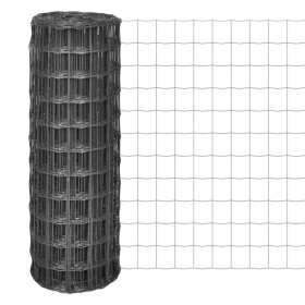 Euro Fence gray steel 25x1 m by vidaXL, fence panels - Ref: Foro24-142526, Price: 87,64 €, Discount: %