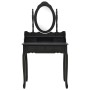 Black paulownia wood dressing table and stool set 75x69x140 cm by vidaXL, Bedroom Dressers - Ref: Foro24-289316, Price: 189,9...