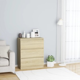 Sonoma oak plywood sideboard 60x35x76 cm by vidaXL, Sideboards - Ref: Foro24-801385, Price: 62,70 €, Discount: %