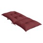 Cushions for high-back chair, 6 units, red wine melange fabric. by vidaXL, Cushions for chairs and sofas - Ref: Foro24-400237...