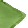 Low back chair cushions, set of 6, in green melange fabric, 100x50x7 cm. by vidaXL, Cushions for chairs and sofas - Ref: Foro...