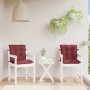 Cushions for low back chair, 2 units, red wine melange fabric. by vidaXL, Cushions for chairs and sofas - Ref: Foro24-4002406...