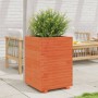 Solid pine wood planter in brown wax 50x50x72.5 cm by vidaXL, Pots and planters - Ref: Foro24-3282576, Price: 182,49 €, Disco...