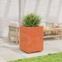 Solid pine wood planter in brown wax 50x50x72.5 cm by vidaXL, Pots and planters - Ref: Foro24-3282576, Price: 182,49 €, Disco...