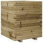 Jardinera madera de pino impregnada 60x60x72 cm de vidaXL, Maceteros y jardineras - Ref: Foro24-3282618, Precio: 203,91 €, De...