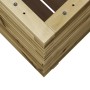 Pine wood planter impregnated 60x60x72 cm by vidaXL, Pots and planters - Ref: Foro24-3282618, Price: 203,91 €, Discount: %