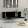 Mueble pared TV madera contrachapada roble negro 100x30x30 cm de vidaXL, Muebles TV - Ref: Foro24-801482, Precio: 47,99 €, De...