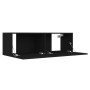 Mueble pared TV madera contrachapada roble negro 100x30x30 cm de vidaXL, Muebles TV - Ref: Foro24-801482, Precio: 47,99 €, De...