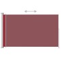 Toldo lateral retráctil para patio rojo 200x300 cm de vidaXL, Sombrillas - Ref: Foro24-313416, Precio: 96,65 €, Descuento: %