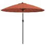 Sombrilla de jardín con palo de aluminio terracota 270 cm de vidaXL, Sombrillas - Ref: Foro24-47309, Precio: 78,99 €, Descuen...